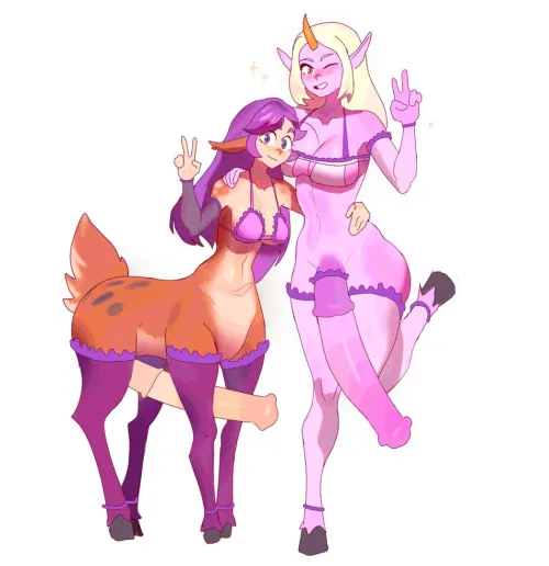 Just horsegirls being horsegirls! (artist: yummi_bunny) Thumbnail