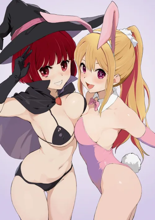 kana and ruby posing for a cosplay photoshoot Thumbnail