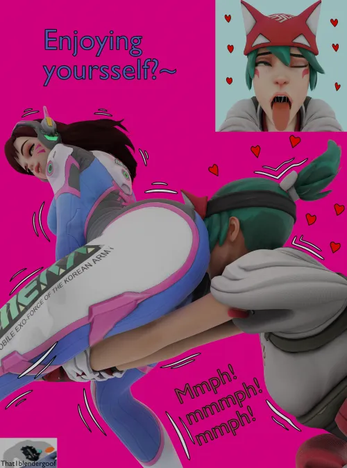 Kiriko smothered in DVAs cake (by me) Thumbnail