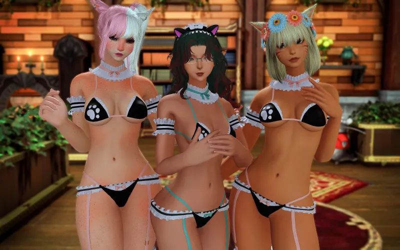 Kitty Maid Cafe - Cyuni, Dawn and Roxie (Nexoh3D) Thumbnail