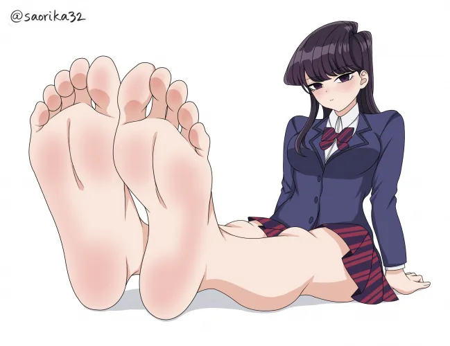 Komi-san showing her feet Thumbnail