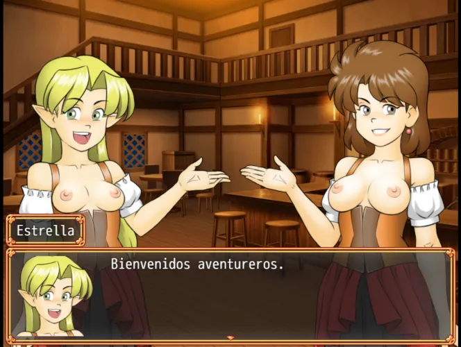 La Senda del Dragón RPG, escena del burdel. Hola amigos, estoy haciendo mi videojuego RPG+18 donde puse mi arte en el diseño de personajes y enemigos además de las ilustraciones NSFW. Thumbnail