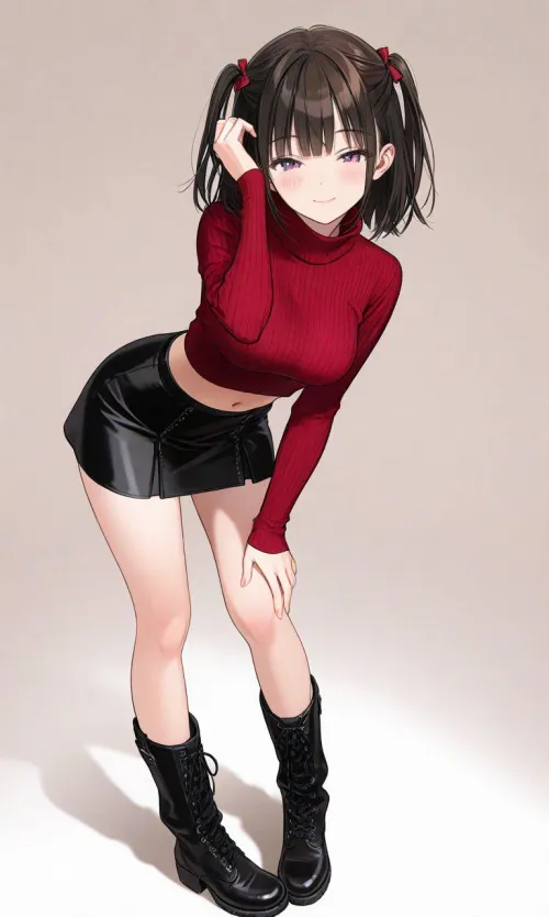 Laced Black High Boots Thumbnail