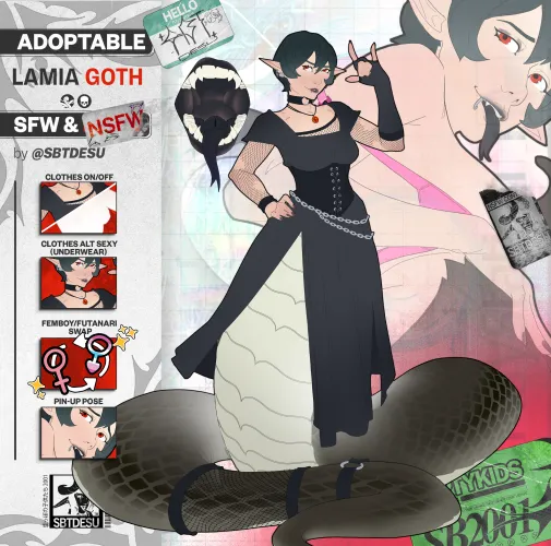 Lamia Goth (art by me) Thumbnail