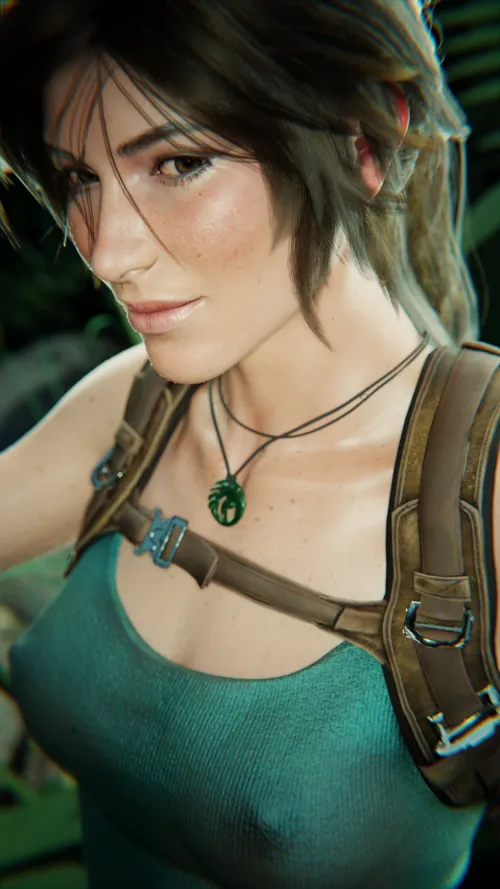 Lara takes a quick sweaty selfie (Vice3D) Thumbnail
