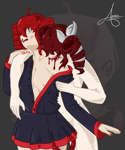 LESBIAN TETOCEST VAMPIRISM YYYEAHHHHH 🗣️ (TW: Bleeding) (Kasane Teto - Utau - SynthV) [my art] Thumbnail