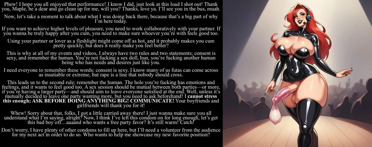 Lessons of sex with Angela Kalifa [futanari] [talk show] [consent and acceptance] [casual sex] Thumbnail