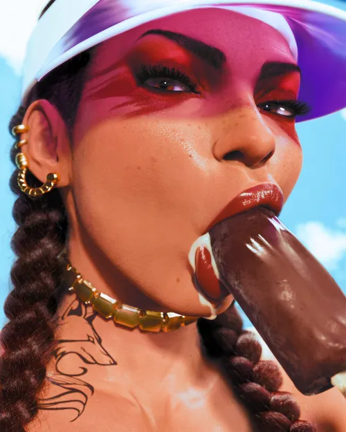 Loba slurping a popsicle (nv3d) Thumbnail