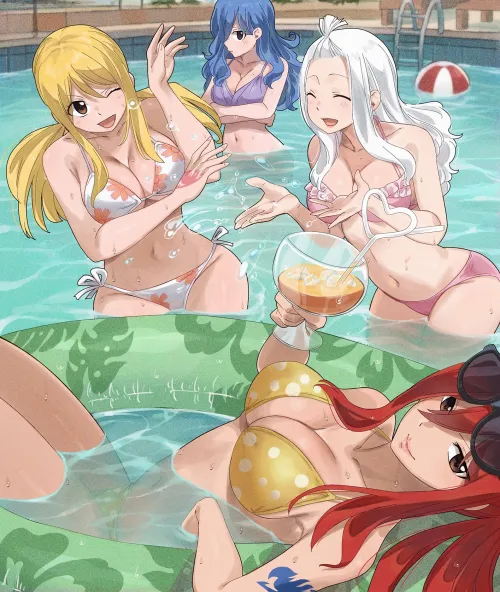 Lucy, Erza, Juvia and Mirajane [fairy tail] Thumbnail