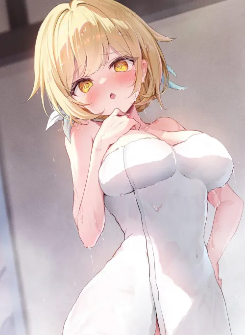 Lumine enjoying onsen Thumbnail