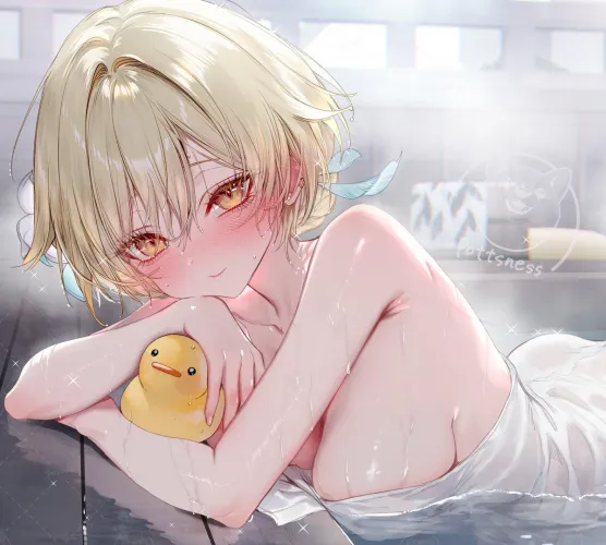 Lumine enjoying onsen Thumbnail