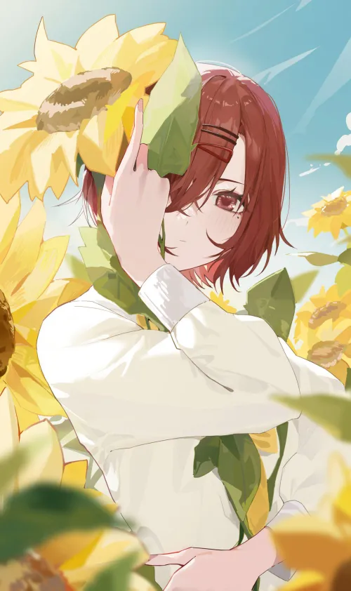 Madoka by the flowers Thumbnail