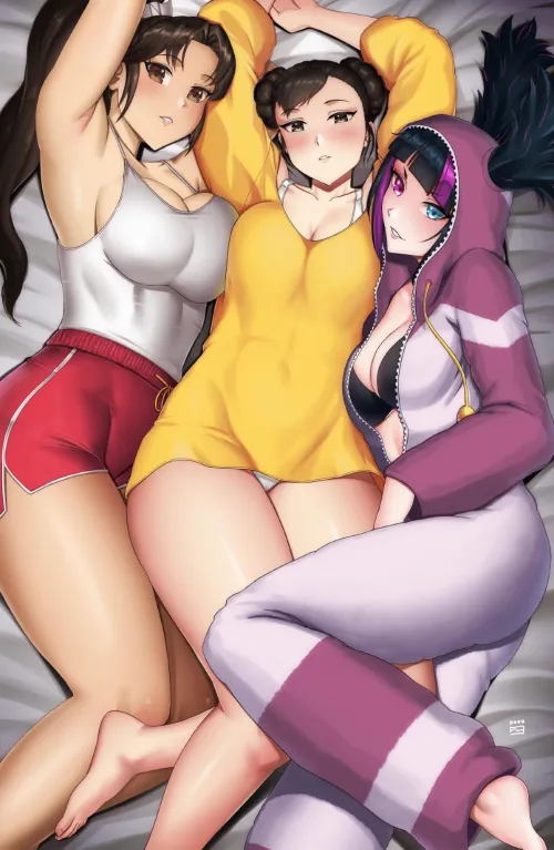 Mai, Chun Li and Juri sleep over (Final Cake) Thumbnail