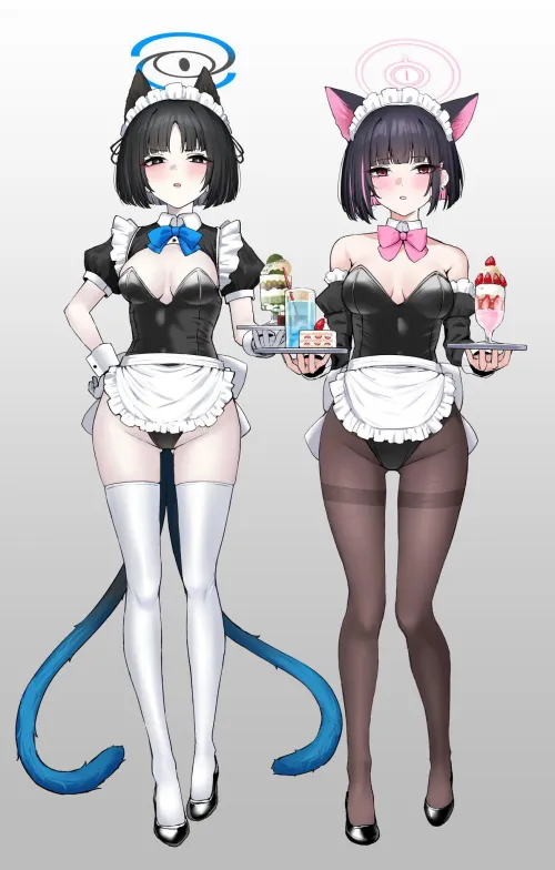 Maid Bunnies Kiryuu and Kazusa [Blue Archive] Thumbnail