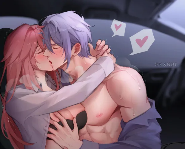 Making out in the car. Thumbnail