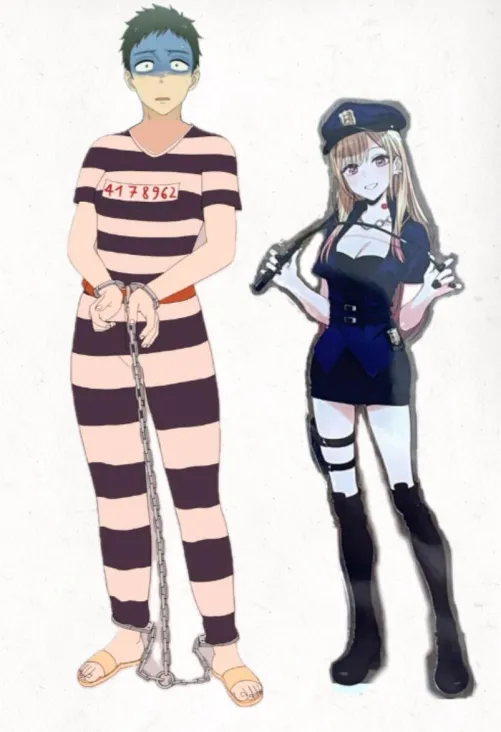 Marin Kitagawa as a Cop and Wakana Gojo as an inmate: Thumbnail