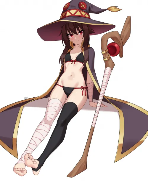 Megumin going to the beach (By Xith) Thumbnail