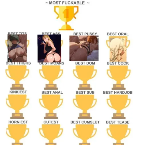 mei mei has won! vote for thighs..(me personally id pick angel or miwa..) Thumbnail