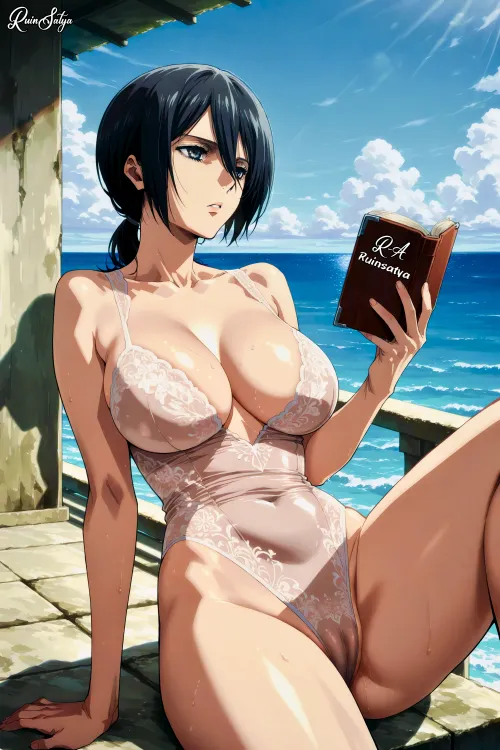 Mikasa is reading a book (Ruinsatya) Thumbnail