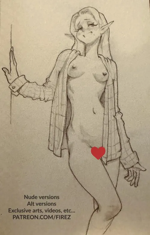 Mischievous elf traditional sketch. More in the replies Thumbnail