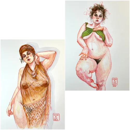 Model: Bernie/ watercolor paintings/ by me Thumbnail