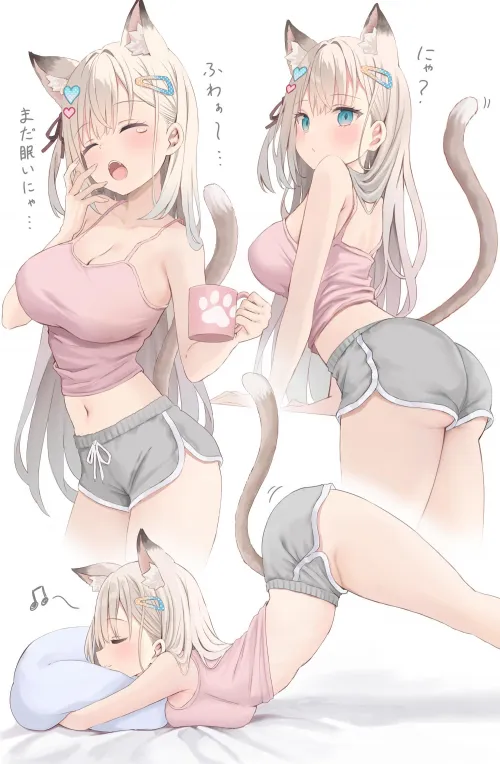 Moka-chan in dolphin shorts (Akino Ell) [Artist's OC] Thumbnail