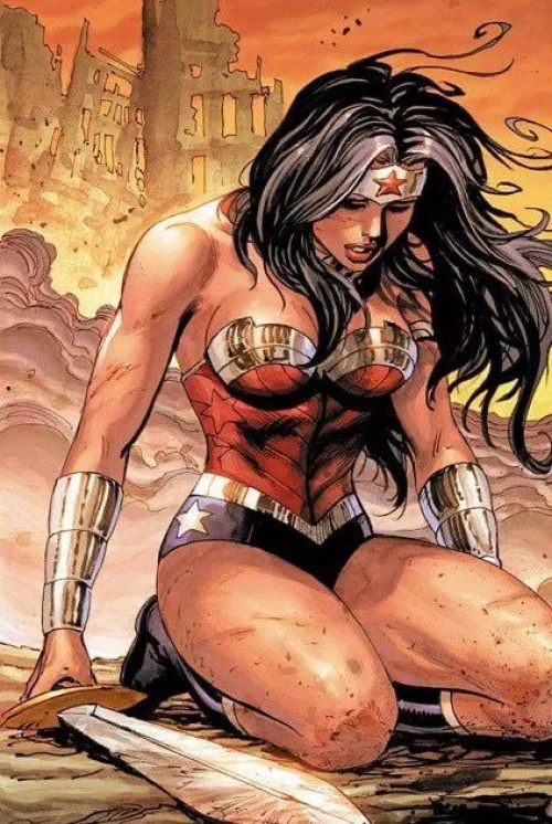 More Wonder Woman on her knees   Thumbnail