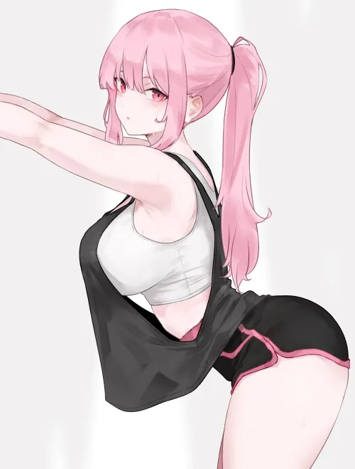 Mori Calliope in shorts (bluefield) Thumbnail