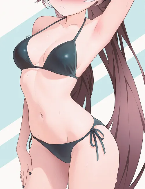 Mumei showing off her body Thumbnail