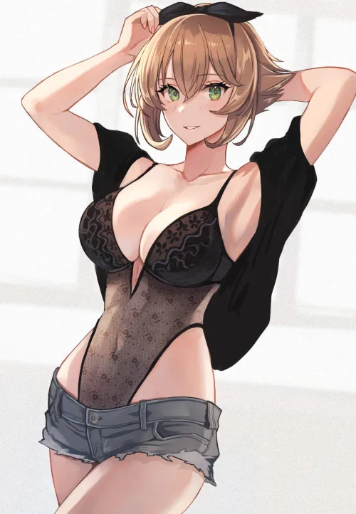 Mutsu trying out some new lingerie [Kancolle] Thumbnail