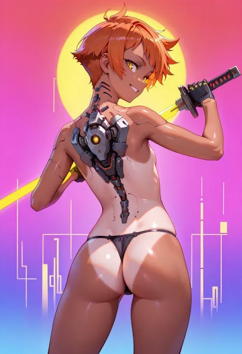 My cyberpunk mercenary girl Thumbnail