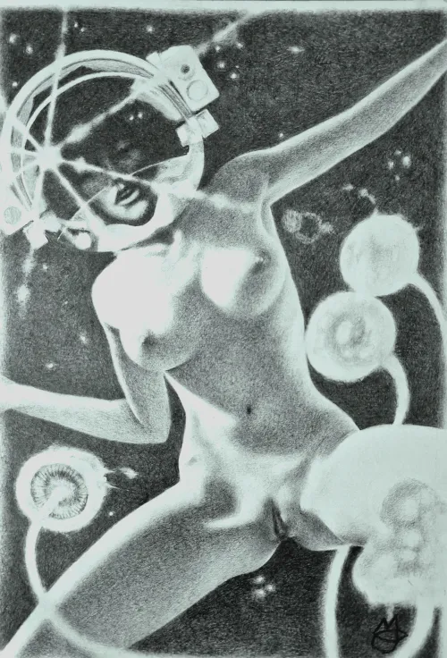 My drawing, pencil on A4 paper (long ago sold:) Thumbnail