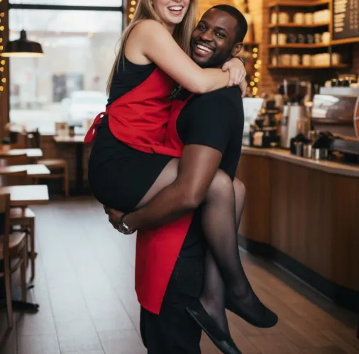 My favorite coworker - he loves when I wear tights to work. My husband hates that I work there Thumbnail