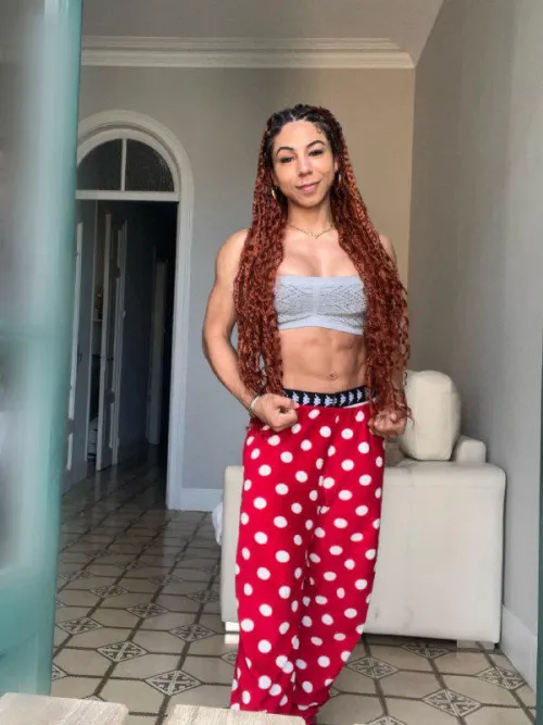 My long red braids and my toned body Thumbnail