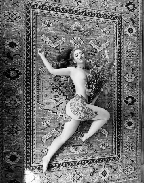 My nude self laid out in monochrome Thumbnail