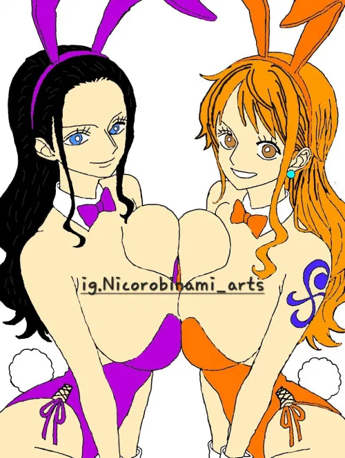 Nami & Robin bunny girl drawing 🔥💜 Thumbnail