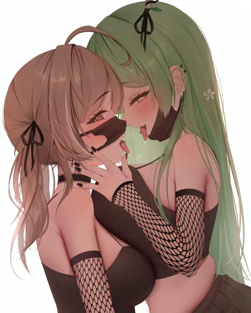 [Nanashi Mumei ] & [Ceres Fauna] Goth kiss Thumbnail