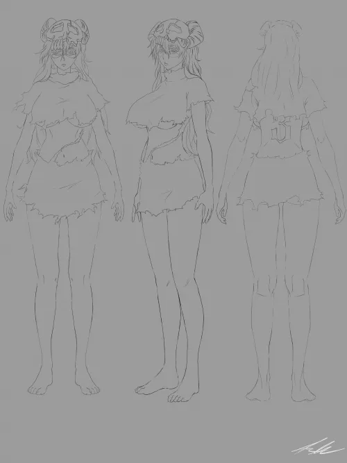 Neliel Unofficial model sheet Thumbnail