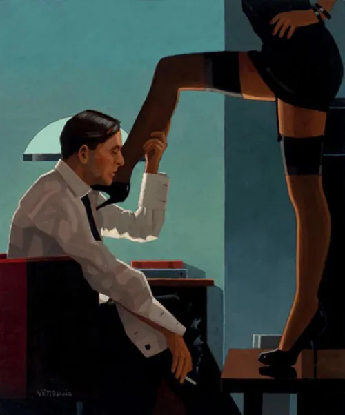 Night Calls (2010) by Jack Vettriano Thumbnail
