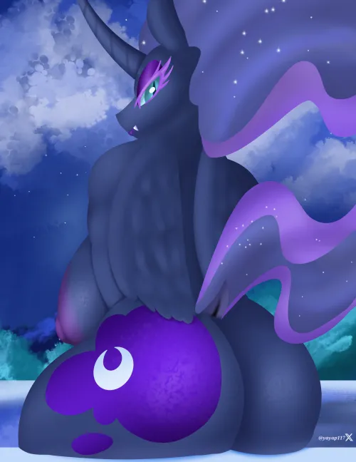 Nightmare moon (art by me) Thumbnail