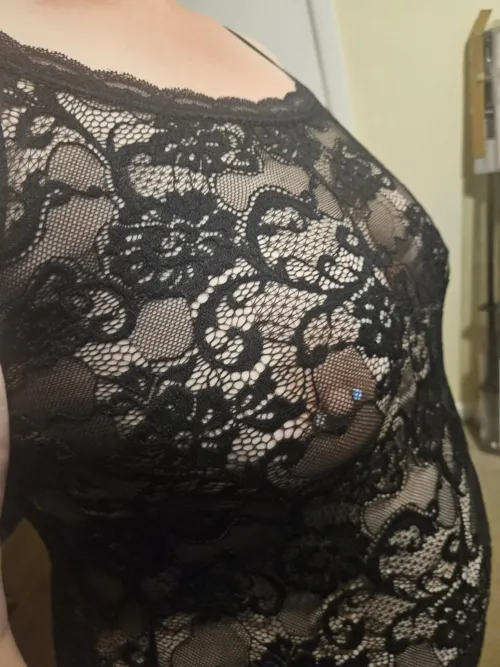 nipple piercings shine through Thumbnail