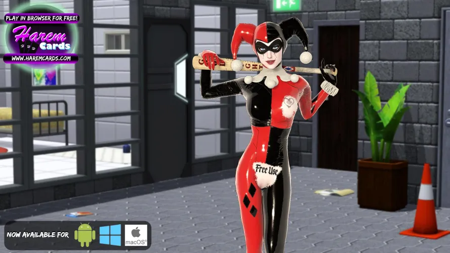 No wonder she is so popular in Arkham... [HaremCards] (Pink Palm Production) Thumbnail