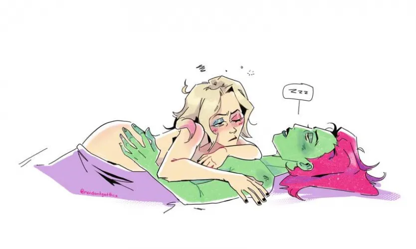 [NoIDon'tUnderstandThis] (D.C.) Harley Quinn & Poison Ivy dealing with the aftermath of their drunken sex. Thumbnail