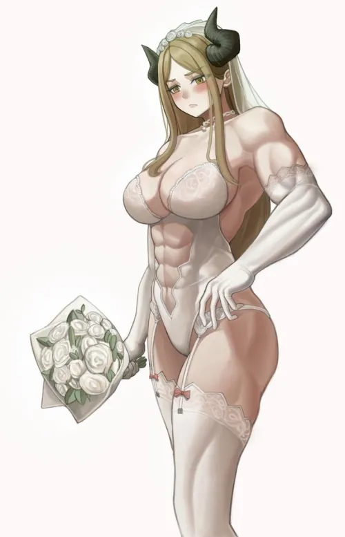 Not the kind of wedding dress she expected to wear one day. (CreamKB) Thumbnail