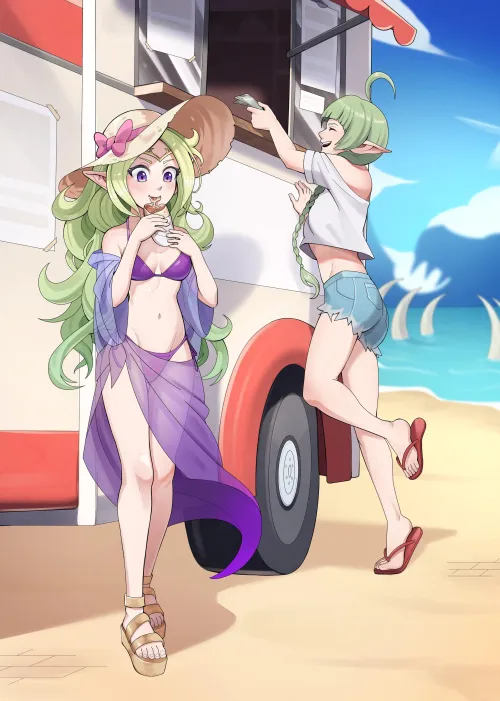 Nowi at the Beach [Fire Emblem] Thumbnail
