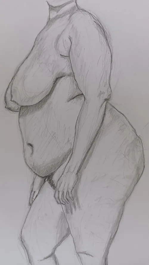 Nude woman anatomy sketch Thumbnail