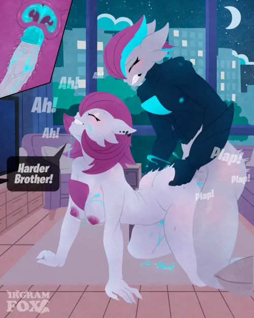 (OC B/S) sometimes Victor and Victoria have to go out of their way to get some alone time together but when they do they certainly make it count~ (comments/suggestions welcome for more in the future) Thumbnail