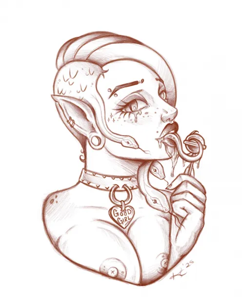 OC revamp sketch by me Thumbnail