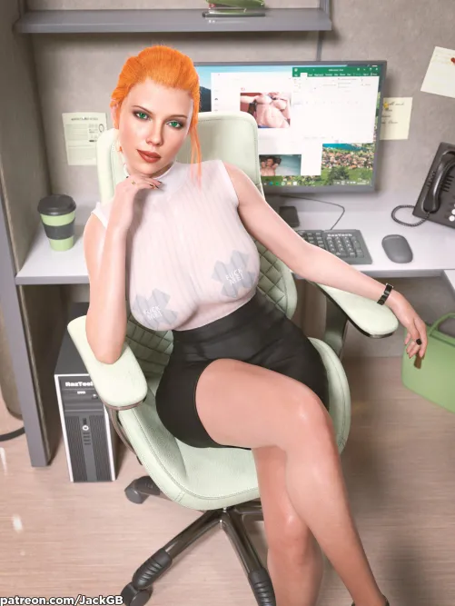 Office Black Widow (JackGB_NSFW) Thumbnail