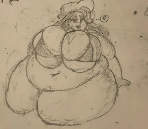 Ok. Melony should canonically be fat with massive tits. You can't tell me otherwise. (Drawn by me)  Thumbnail